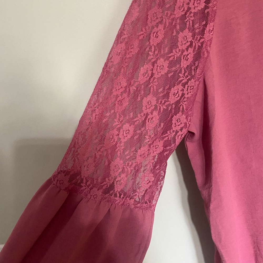 Women’s studio 1886 plink long sleeve lace blouse size 2x - Picture 2 of 9